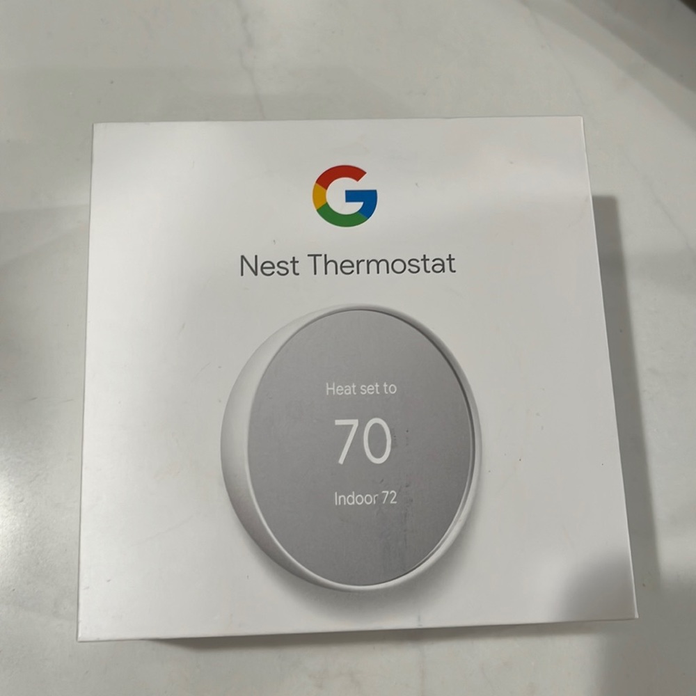 Brand new nest thermostat, snow